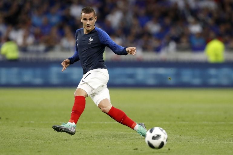 Griezmann, en el último amistoso con Francia