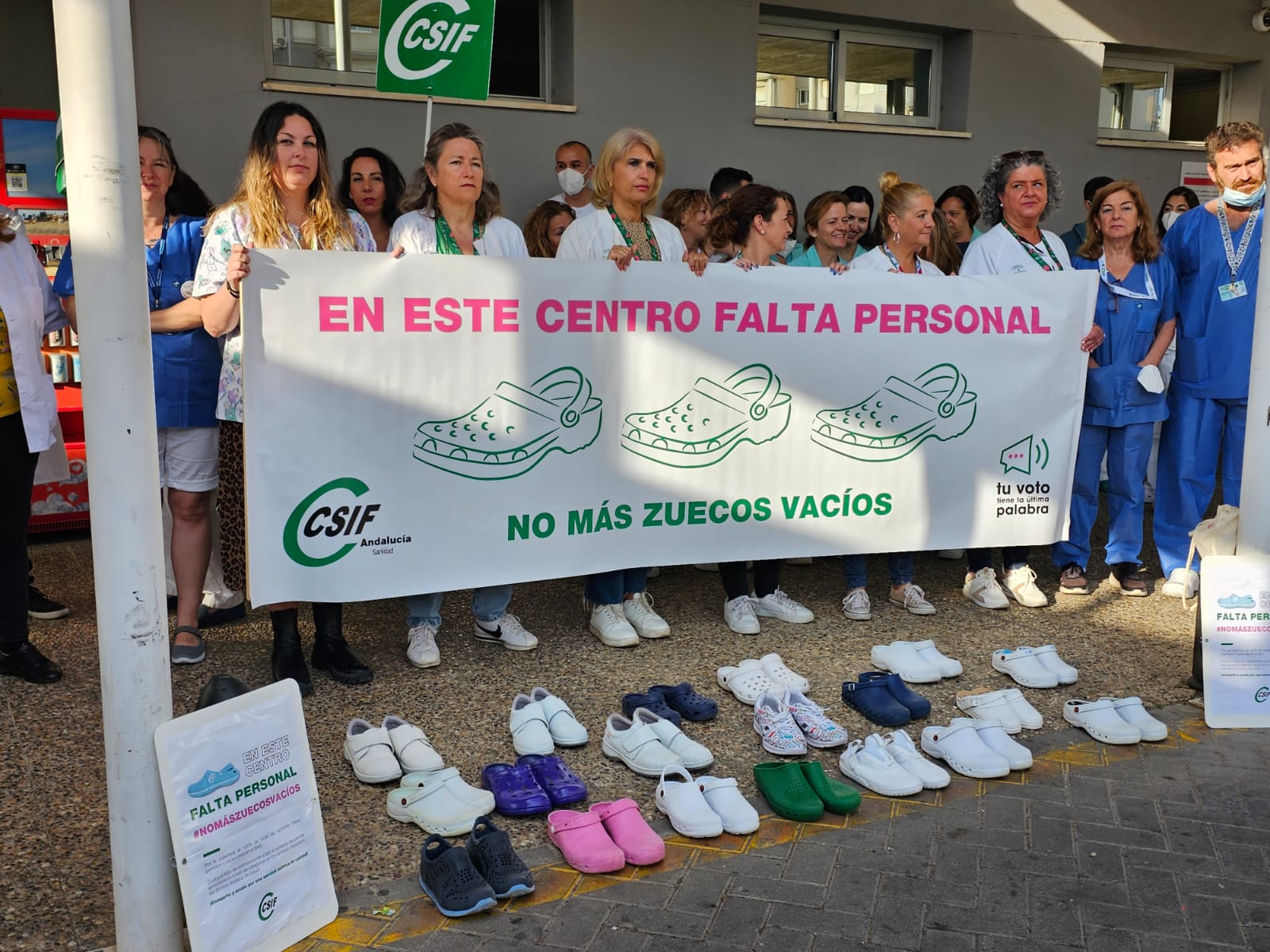 Protesta en el hospital Clínico de Málaga