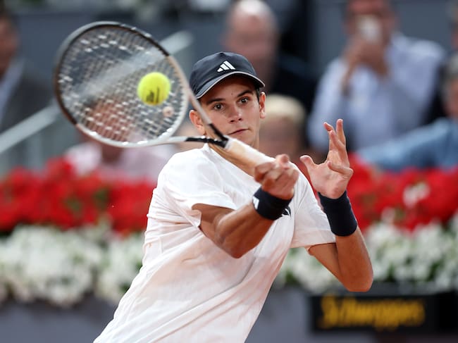 Jódar durante el Mutua Madrid Open