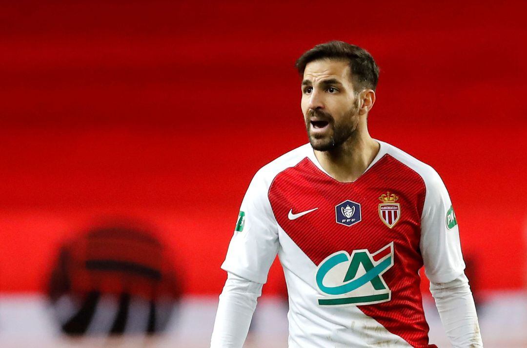 Cesc Fabregas, durante un juego de la Copa Francesa entre AS Mónaco y FC Metz. 