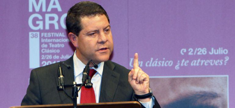 Emiliano García-Page, este jueves en Almagro