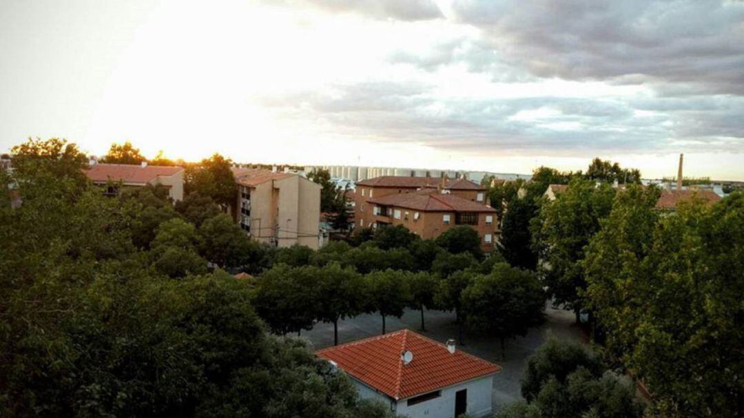 Vista del barrio desde el parque donde se han sucedido actos violentos