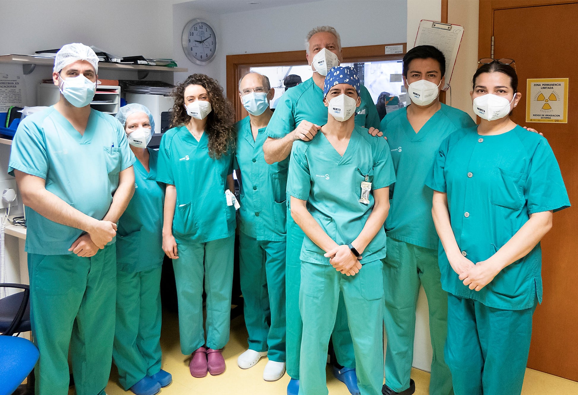 Equipo cardiología Hospital Guadalajara/Foto SESCAM