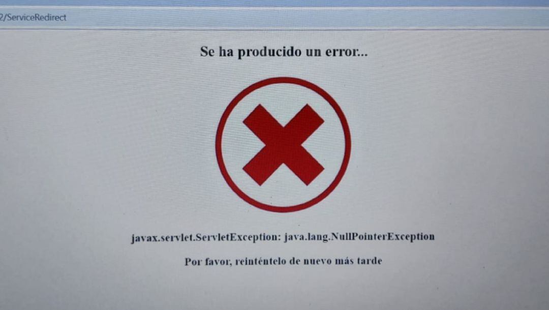La web de Labora se colapsa