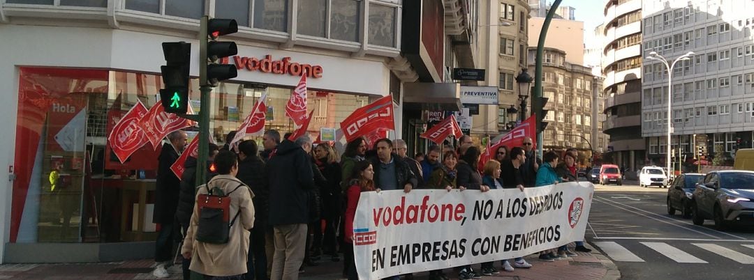 Movilización de los trabajadores de Vodafone