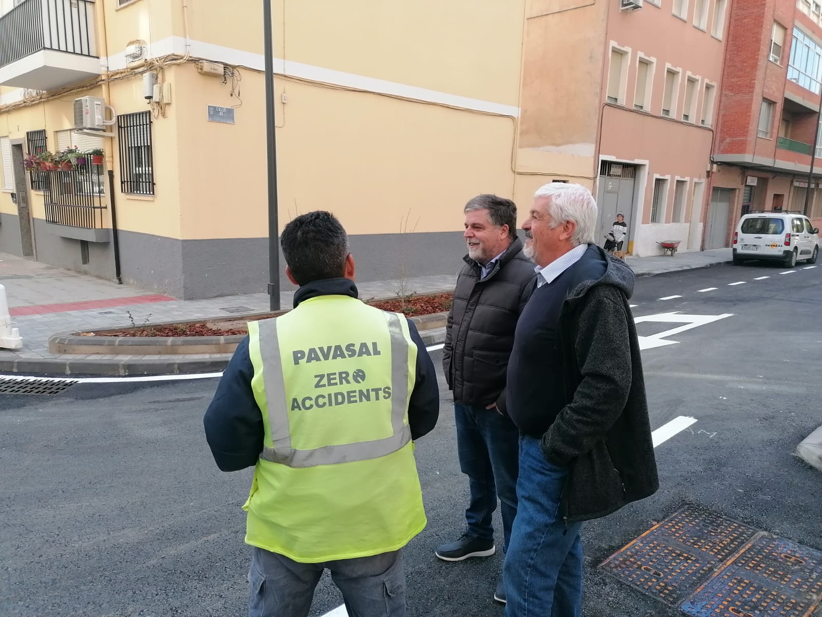 Aspecto de las obras ya terminadas