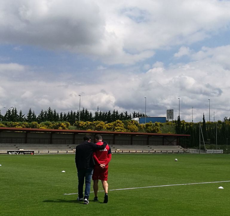 Braulio y Diego Martínez hace unas semanas en Tajonar