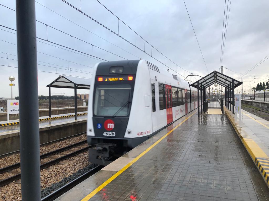 Tren de Metrovalencia en una imagen de archivo.