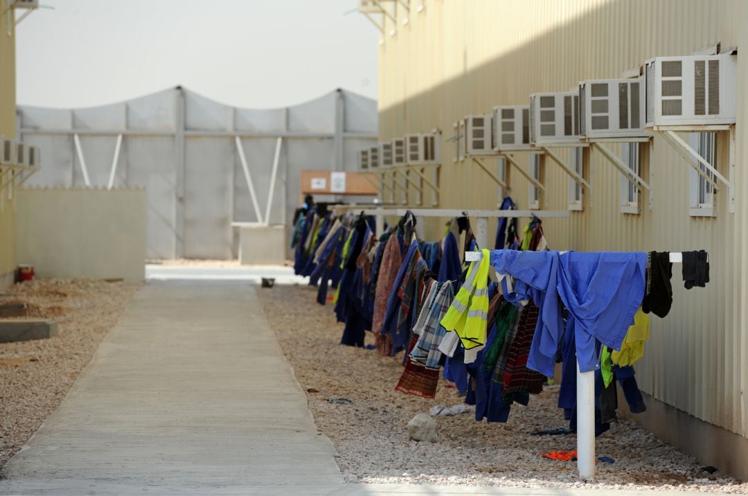 Una de las residencias donde viven los trabajadores