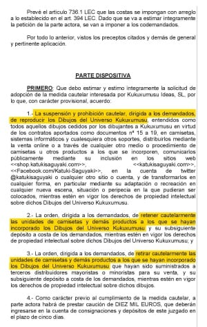 Extracto del auto del juzgado de lo Mercantil número 1 de Pamplona.