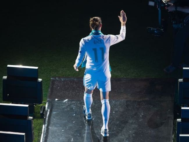 Gareth Bale en la celebración de la última Champions