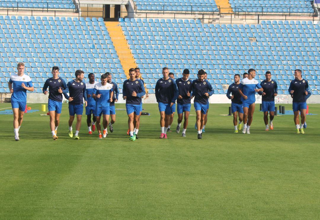 Entrenamiento del Hércules en el Rico Pérez