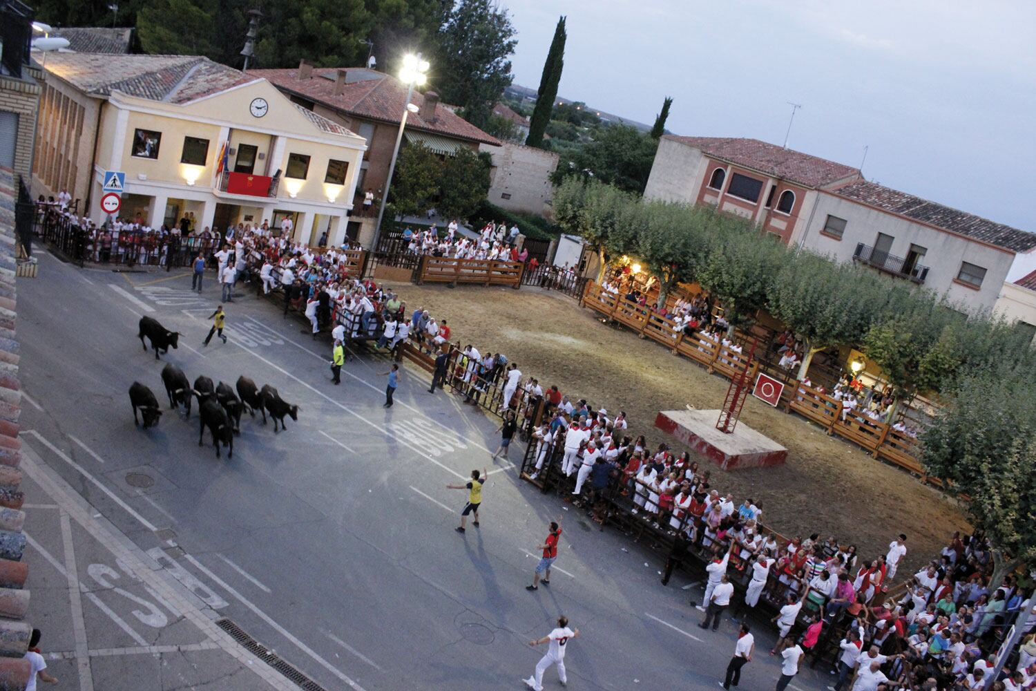 Uno de los encierros celebrados en Monteagudo