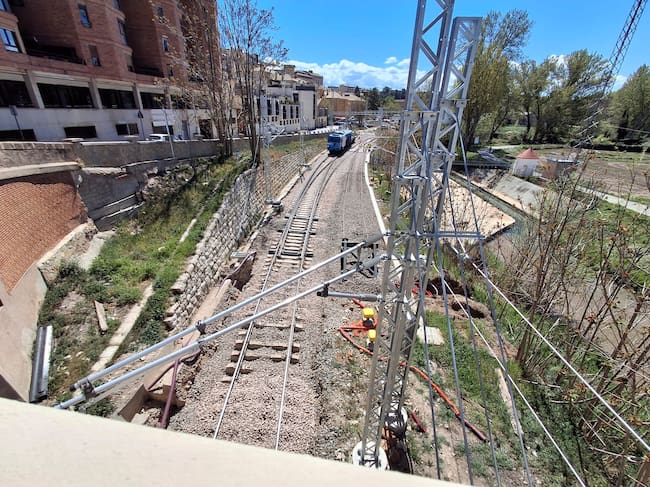 Obras de mejora de la linea ferroviaria Zaragoza-Teruel-Sagunto