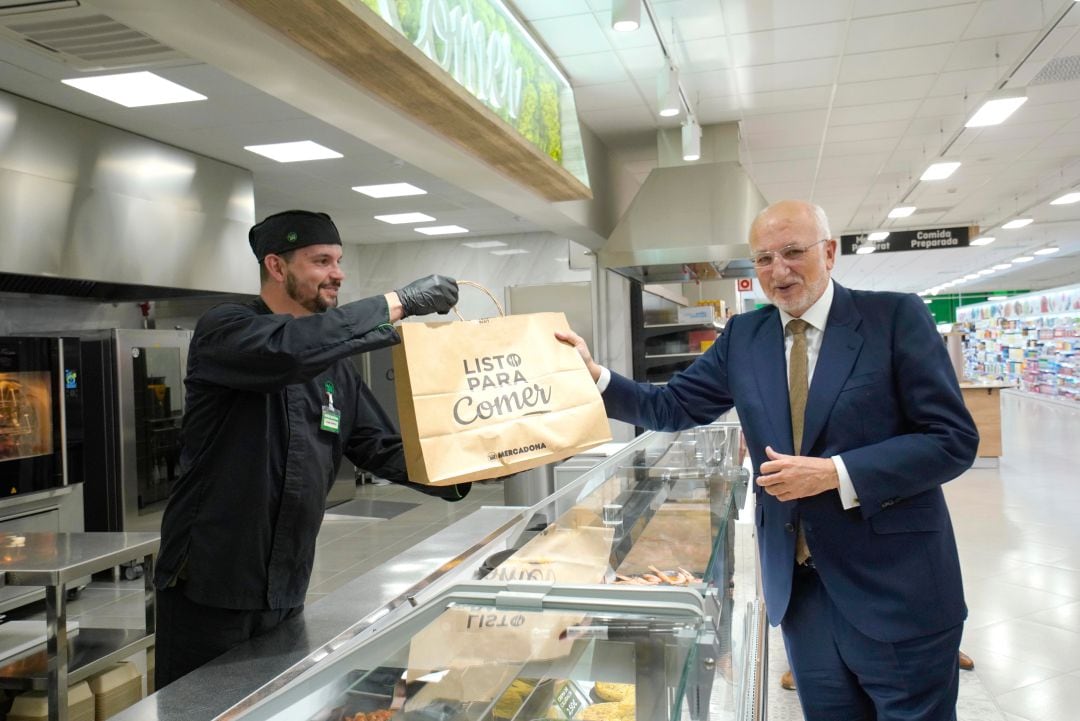 El Presidente de Mercadona, Juan Roig, en la presentación de los resultados de 2018.