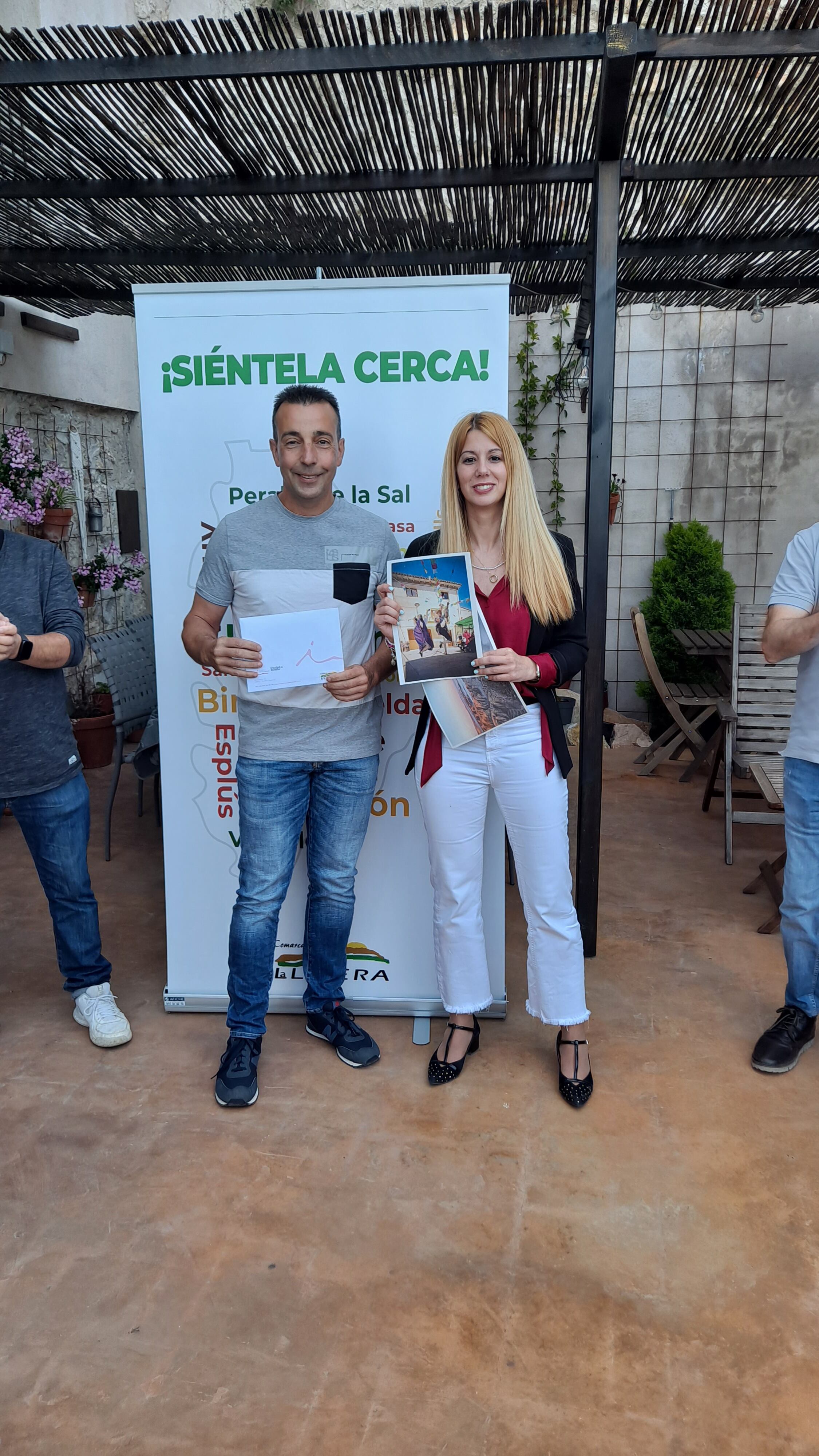 Fernando Fidalgo con Tania Solans. Foto: Comarca de la Litera
