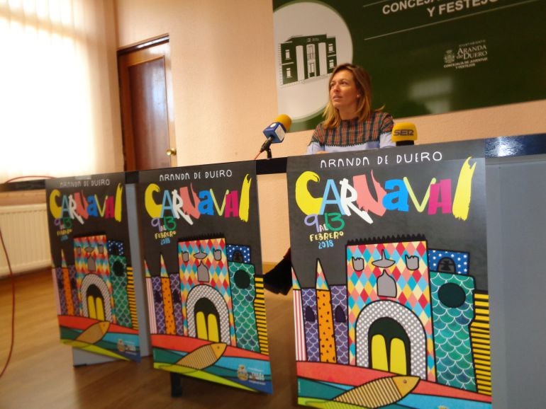 La concejal de Festejos, María Ángeles Marín, presenta el programa de carnaval 2018