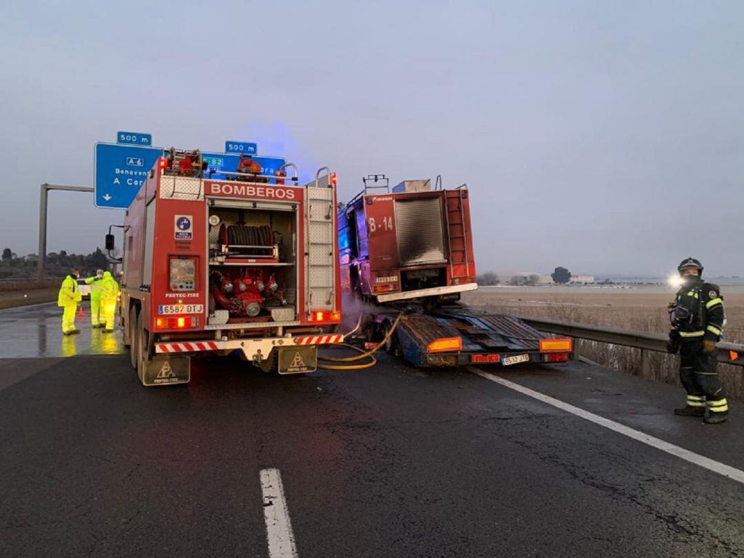 Cuatro camiones implicados y tres fallecidos en una accidente en Tordesillas