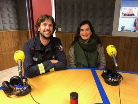 Bernat e Iratxe en los estudios de la SER