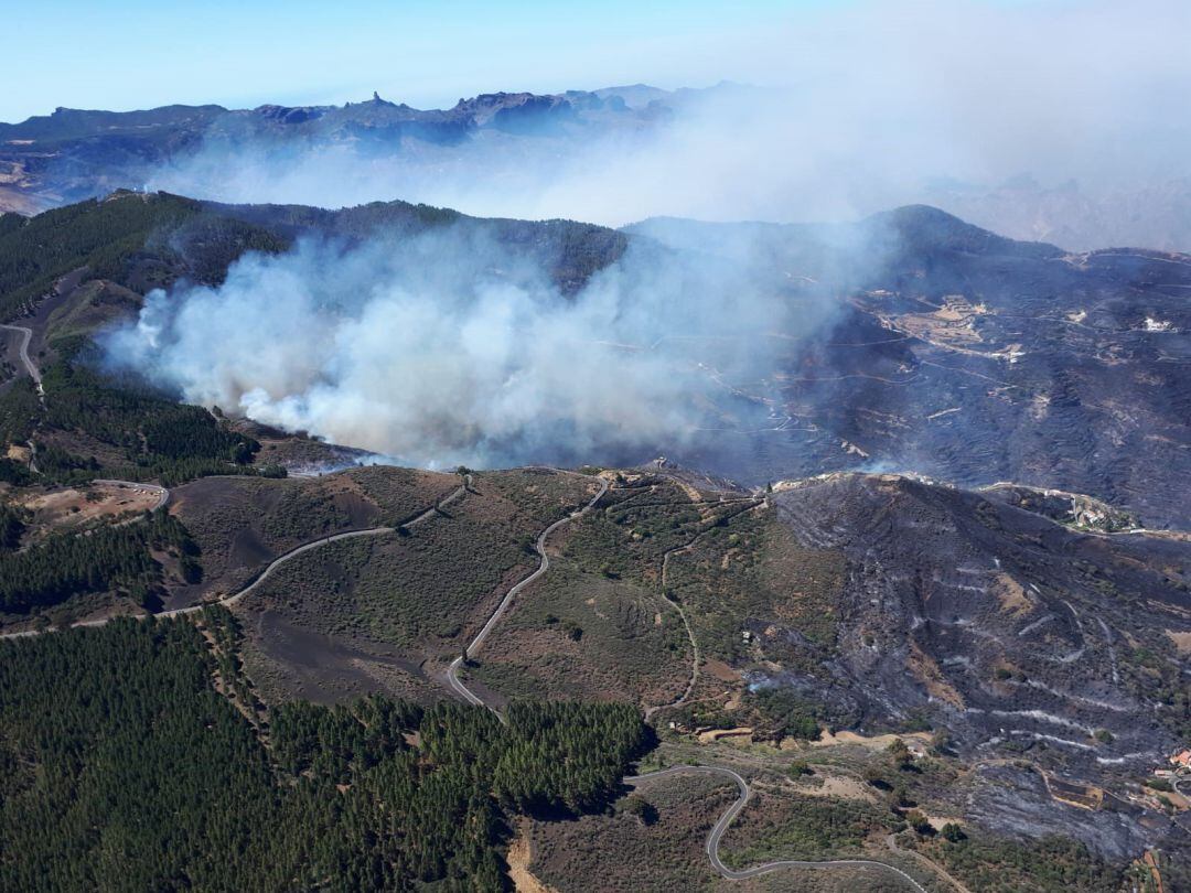 Incendio en Artenara, Gran Canaria