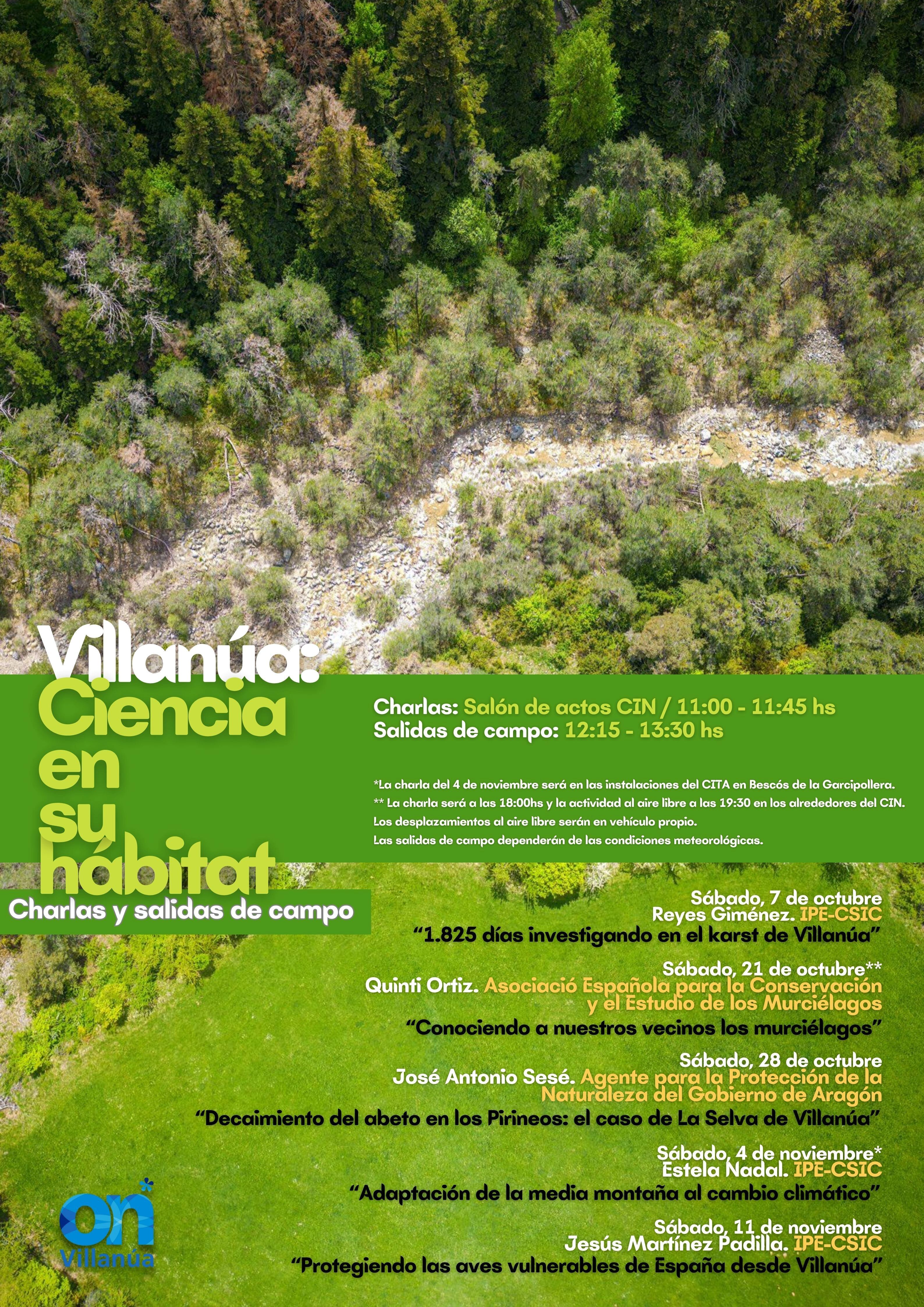 “Villanúa: ciencia en su hábitat” es el título de las jornadas medioambientales