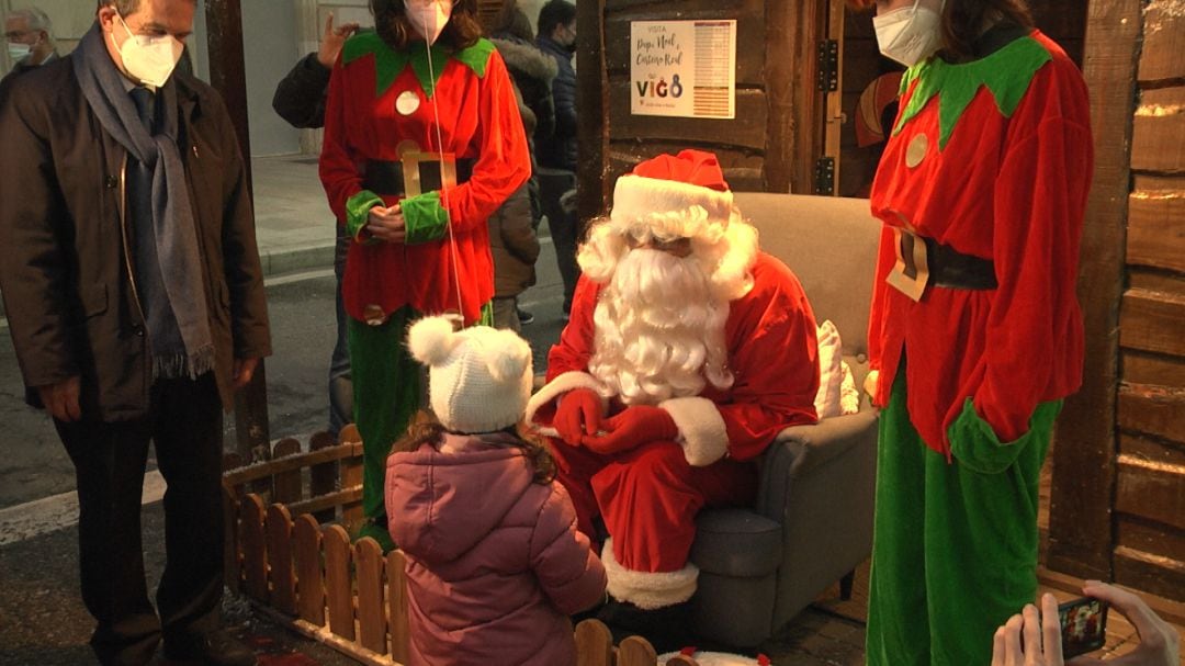 Foto de archivo de una de las recepciones de Papá Noel en su residencia en la ciudad de Vigo.