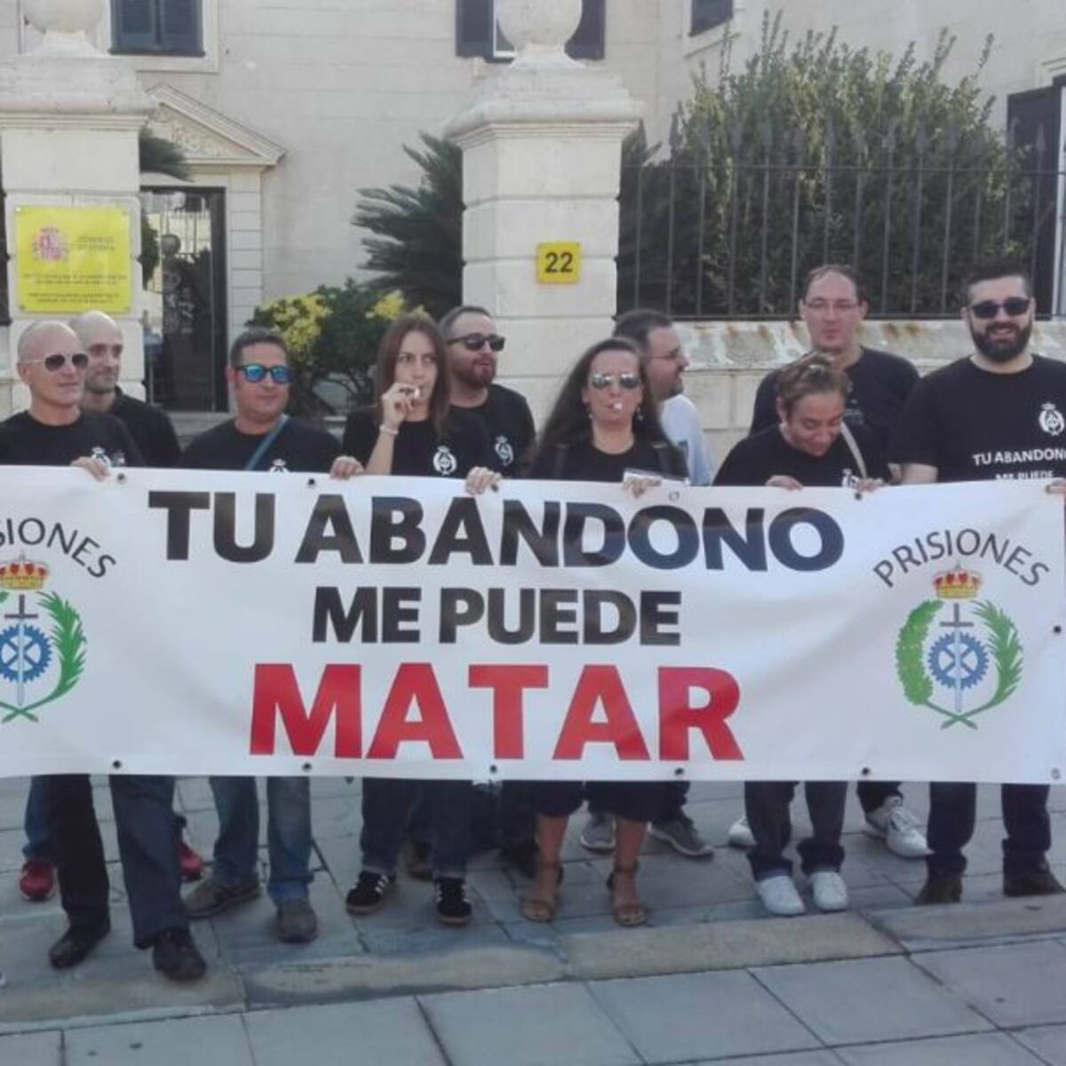 Los funcionarios de prisiones de Maó piden más medios y seguridad