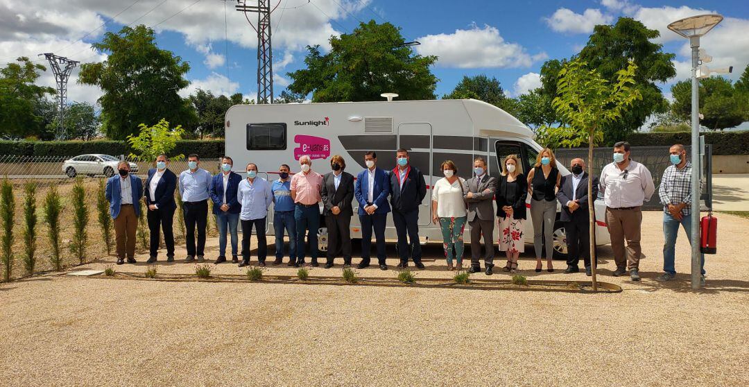 Inauguración del área de autocaravanas de Viso del Marqués 