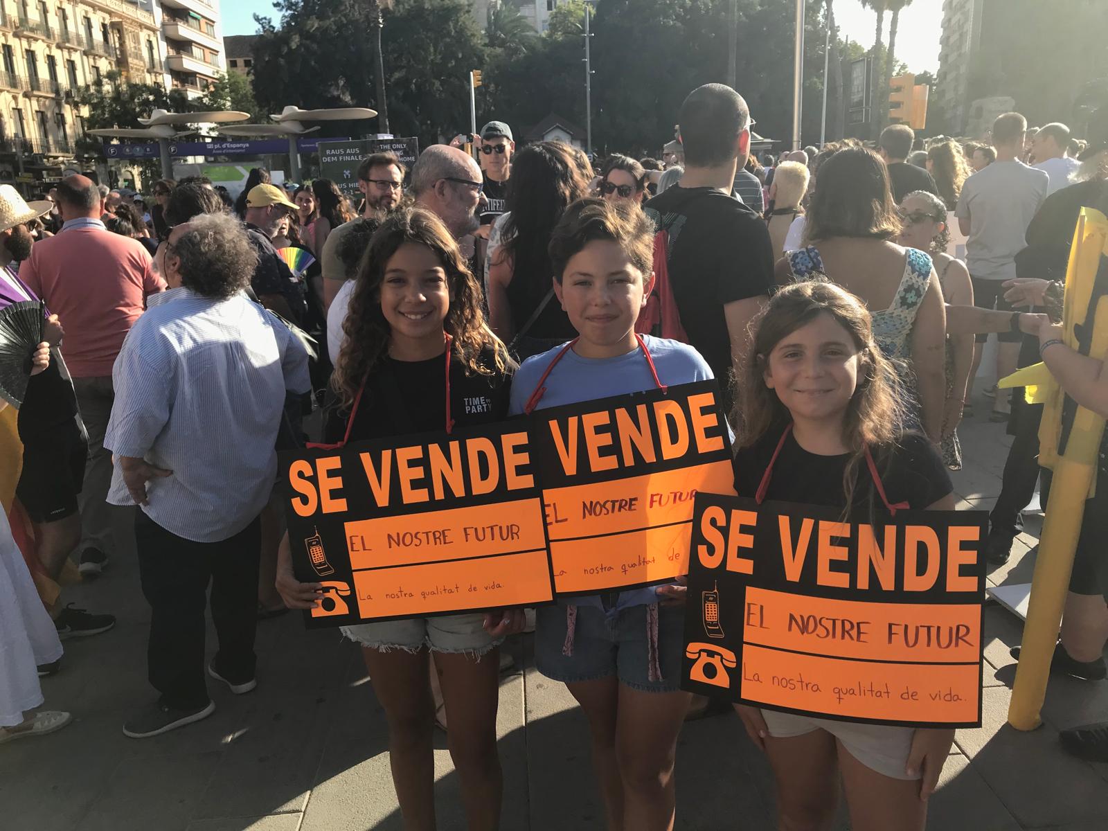 Los niños también fueron partícipes de este movimiento reinvindicativo.