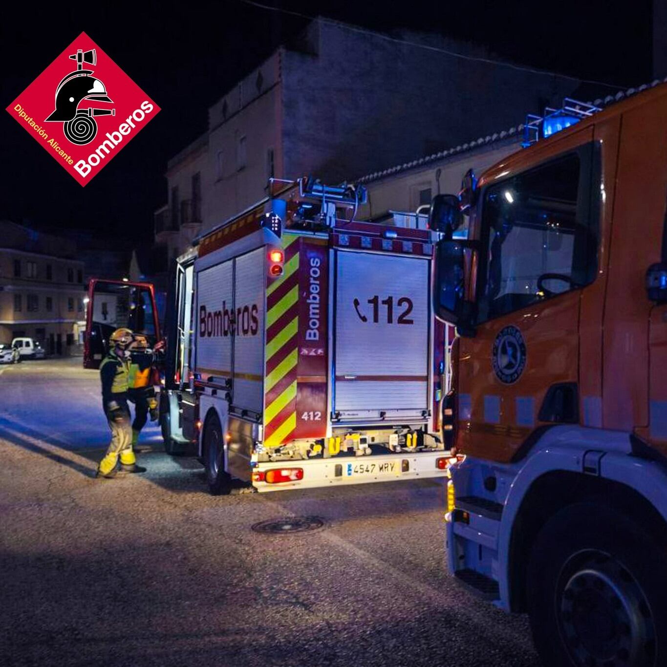 Bomberos de Villena en La Font de la Figuera