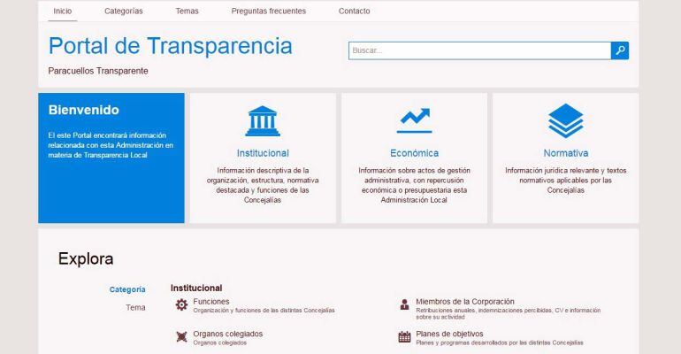 Portal de Transparencia de Paracuellos de Jarama