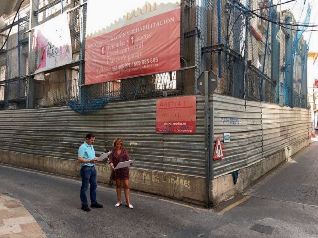 Fachada del futuro hotel ‘Casa del León’ en el casco histórico de Lorca 