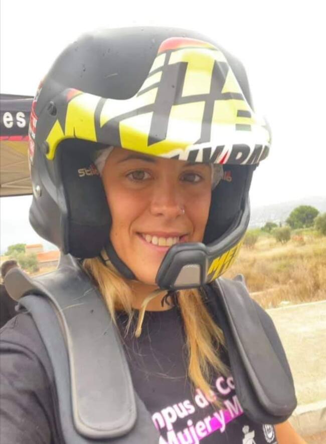 Esmeralda Barroso, copiloto de Raúl Marín.