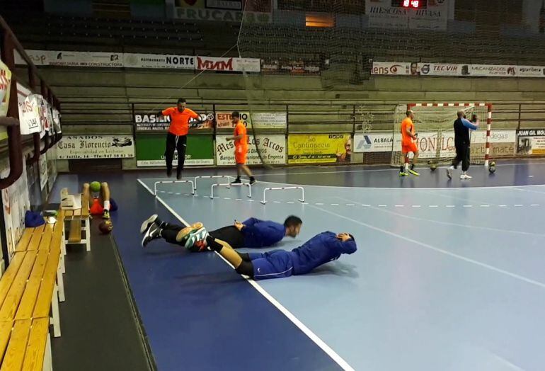 Primera sesión de trabajo de los amarillos tras la vacaciones de Navidad.