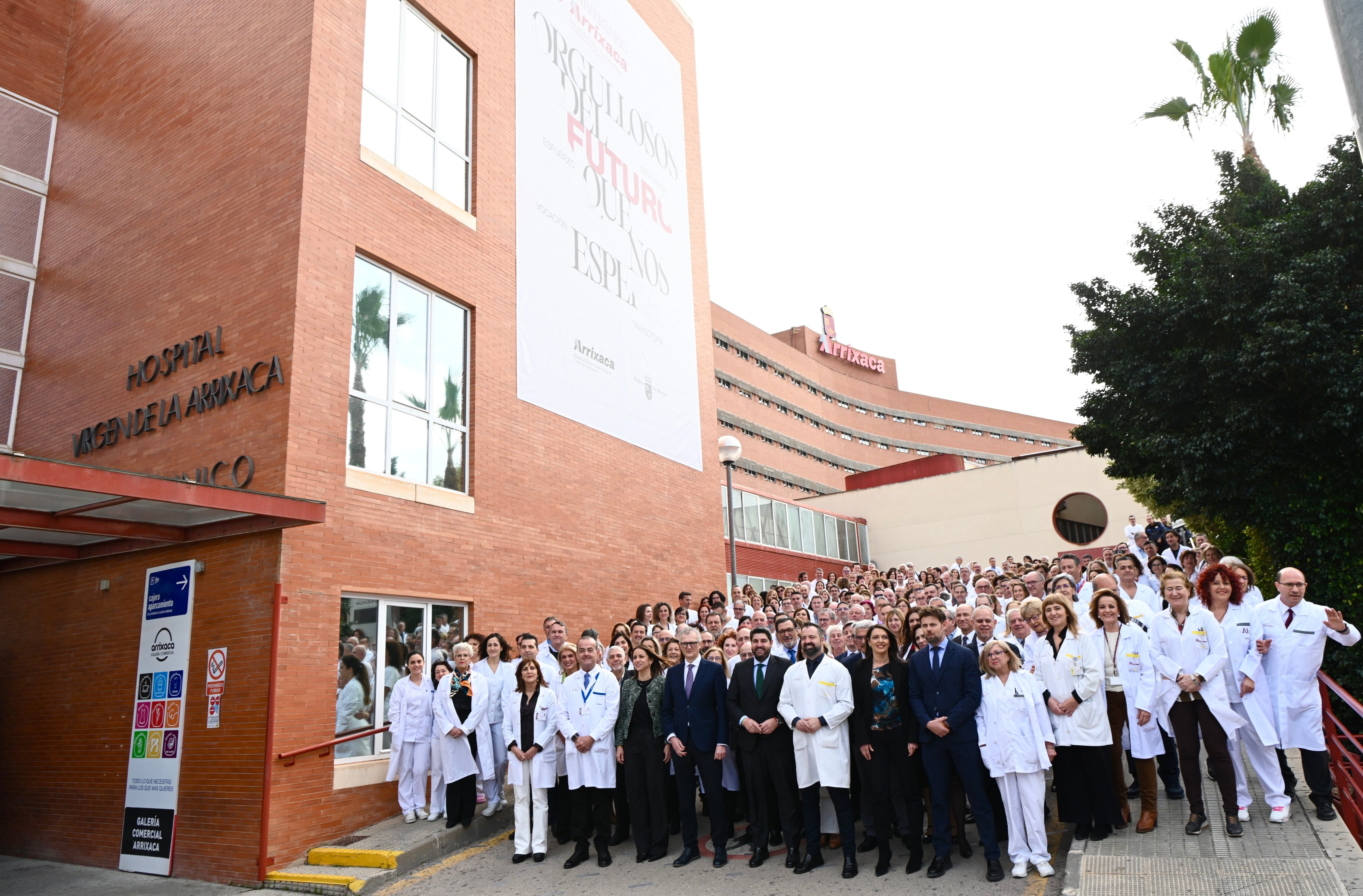 El presidente de la Comunidad, Fernando López Miras, durante la presentación del programa de actos con motivo del 50 aniversario del Hospital Clínico Universitario Virgen de la Arrixaca