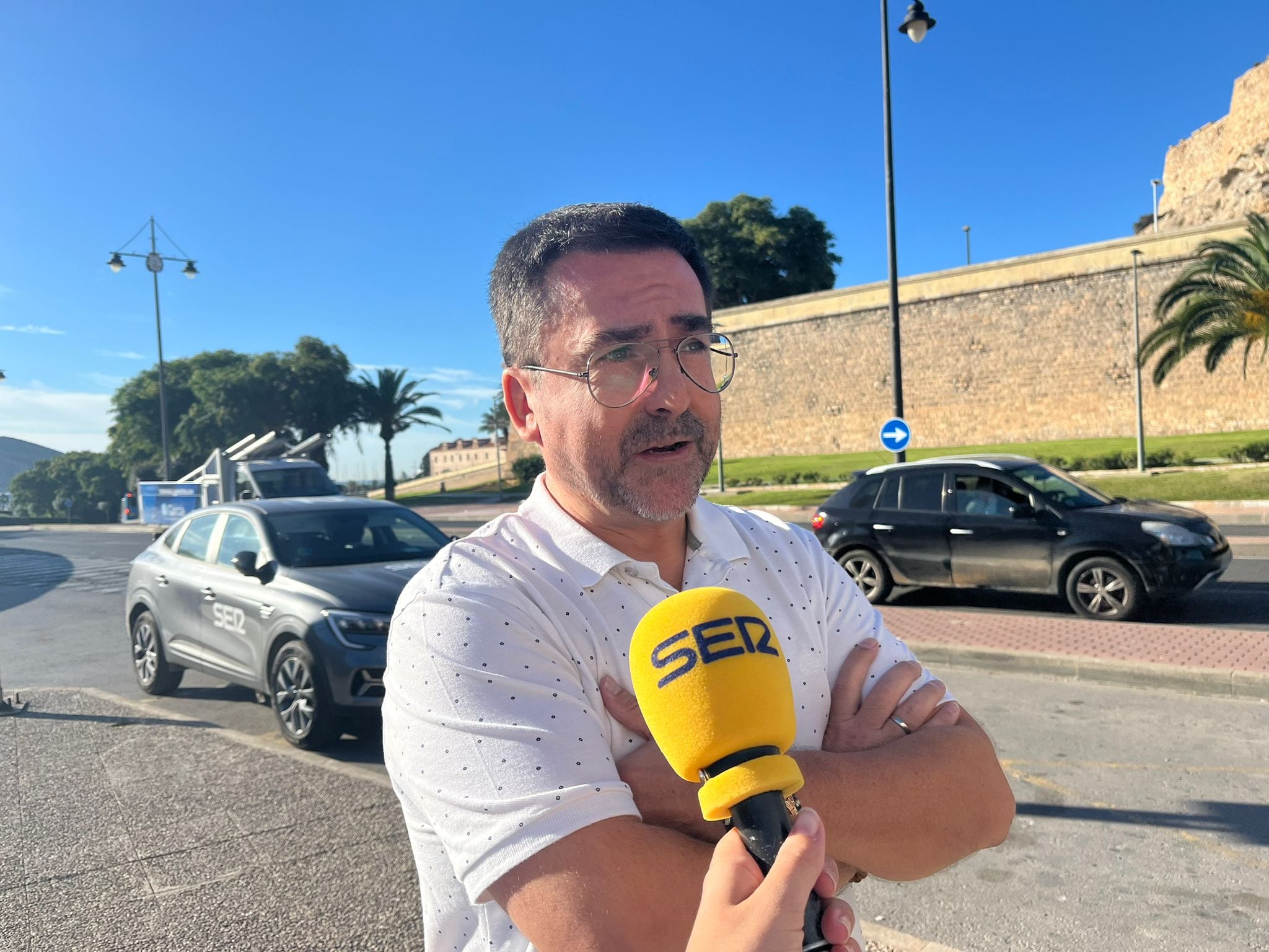 Emilio José Martínez, taxista en Cartagena