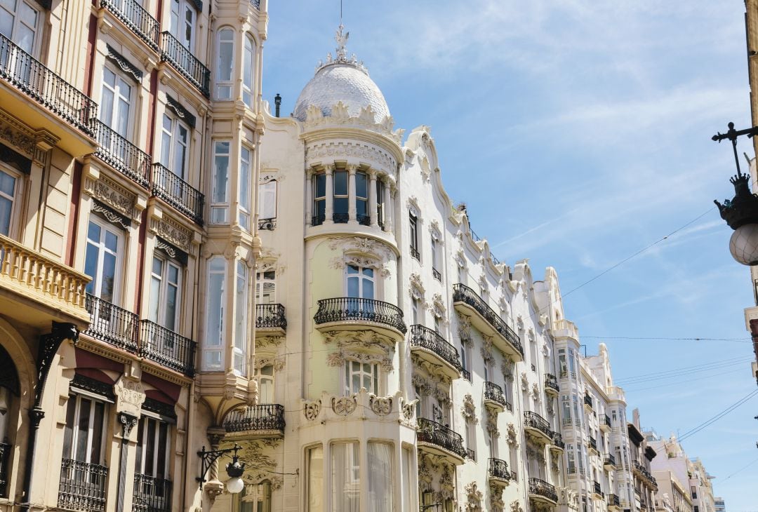 Céntrica calle de la ciudad de València. 