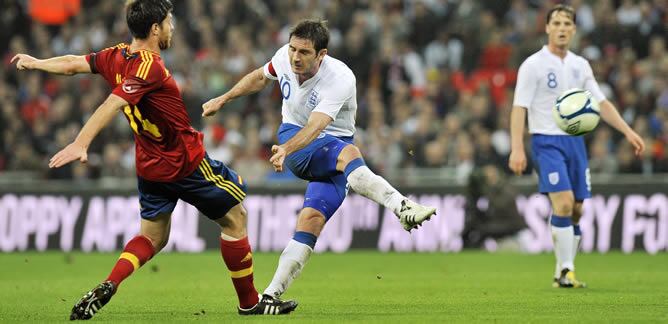 El jugador del Chelsea, goleador en el partido amistoso entre Inglaterra y España disputado en Wembley