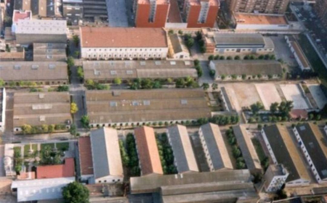 Vista aérea del Cuartel de Ingenieros de València