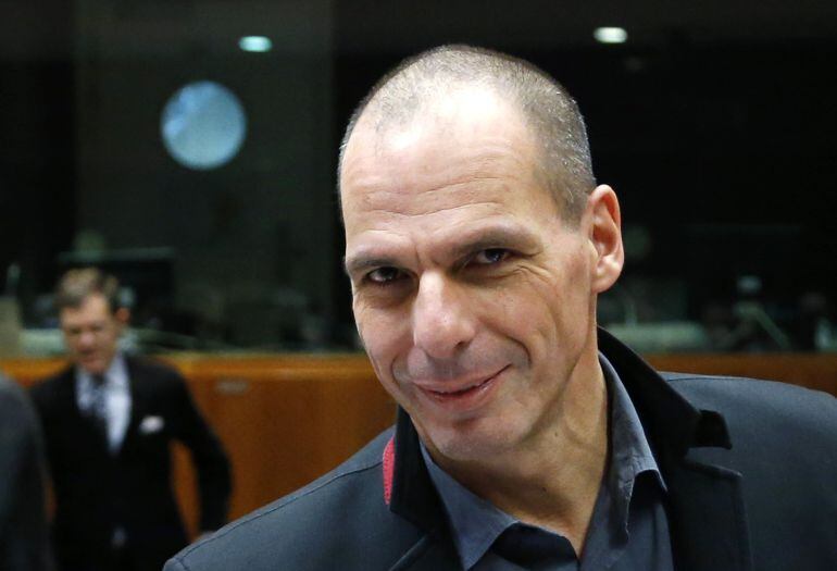 Greek Finance Minister Yanis Varoufakis attends a European Union finance ministers meeting in Brussels February 17, 2015. The European Union will continue working on Greece&#039;s debt problems to achieve &quot;a very good outcome&quot; for average Europeans, Varoufakis