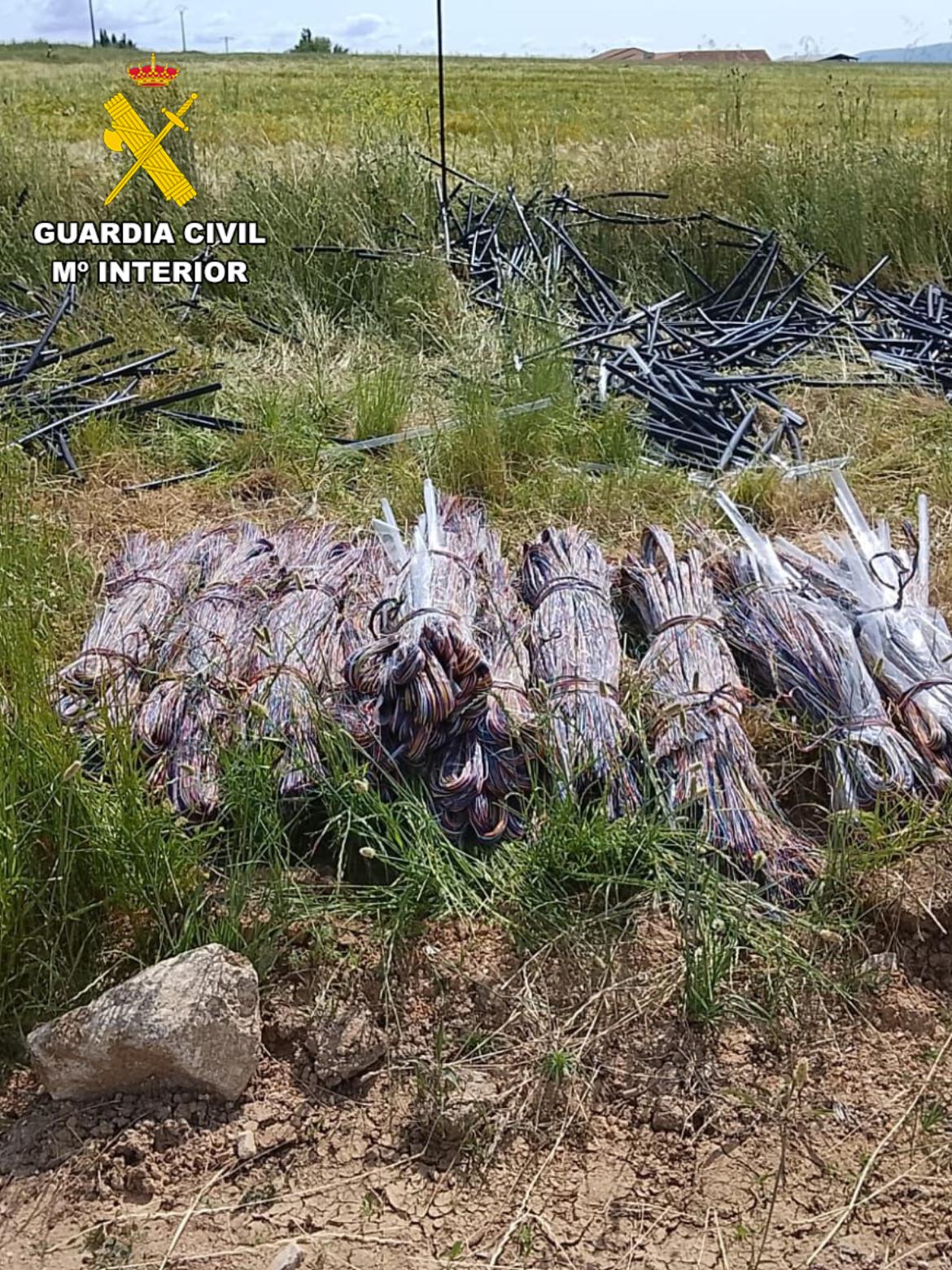 Guardia Civil desarticula una banda dedicada al robo de cableado telefónico en Ávila