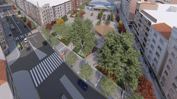 En marcha la nueva plaza y pabellón de La Casilla de Bilbao