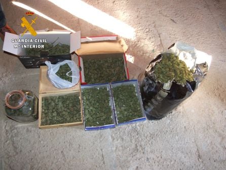 Marihuana incautada en la operación Pabellón 8