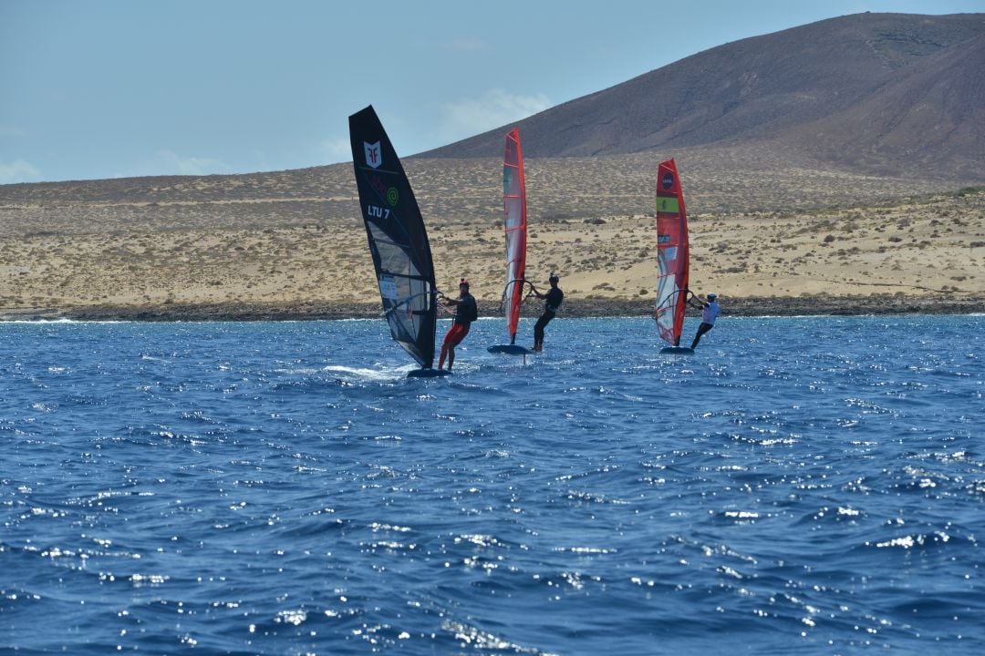 Tres de los participantes en la competición.