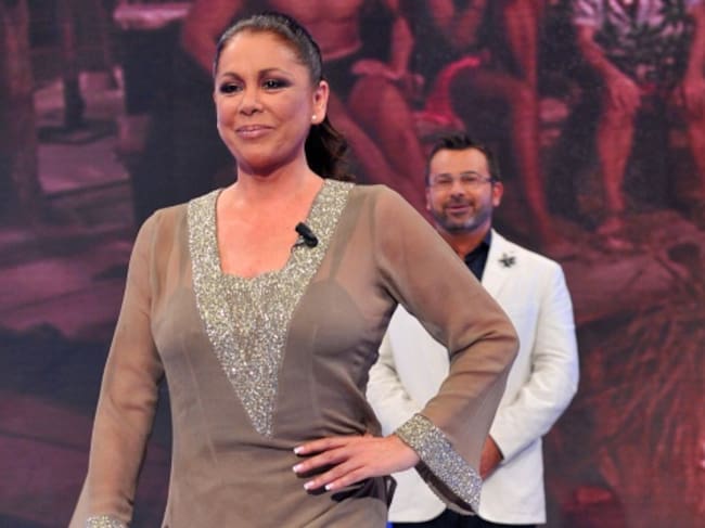 Isabel Pantoja en el plató de 'Supervivientes' en el año 2011