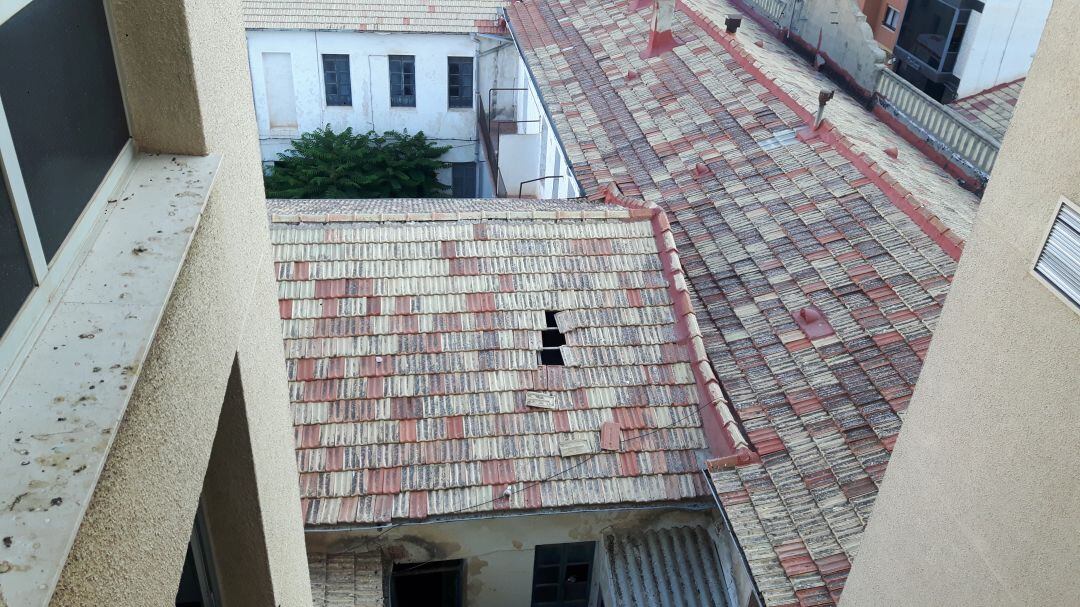 Estado del cuartel desde la Comisaría Elda-Petrer