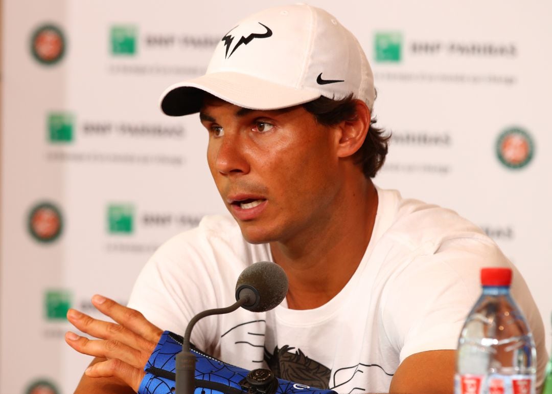 Rafa Nadal, en rueda de prensa