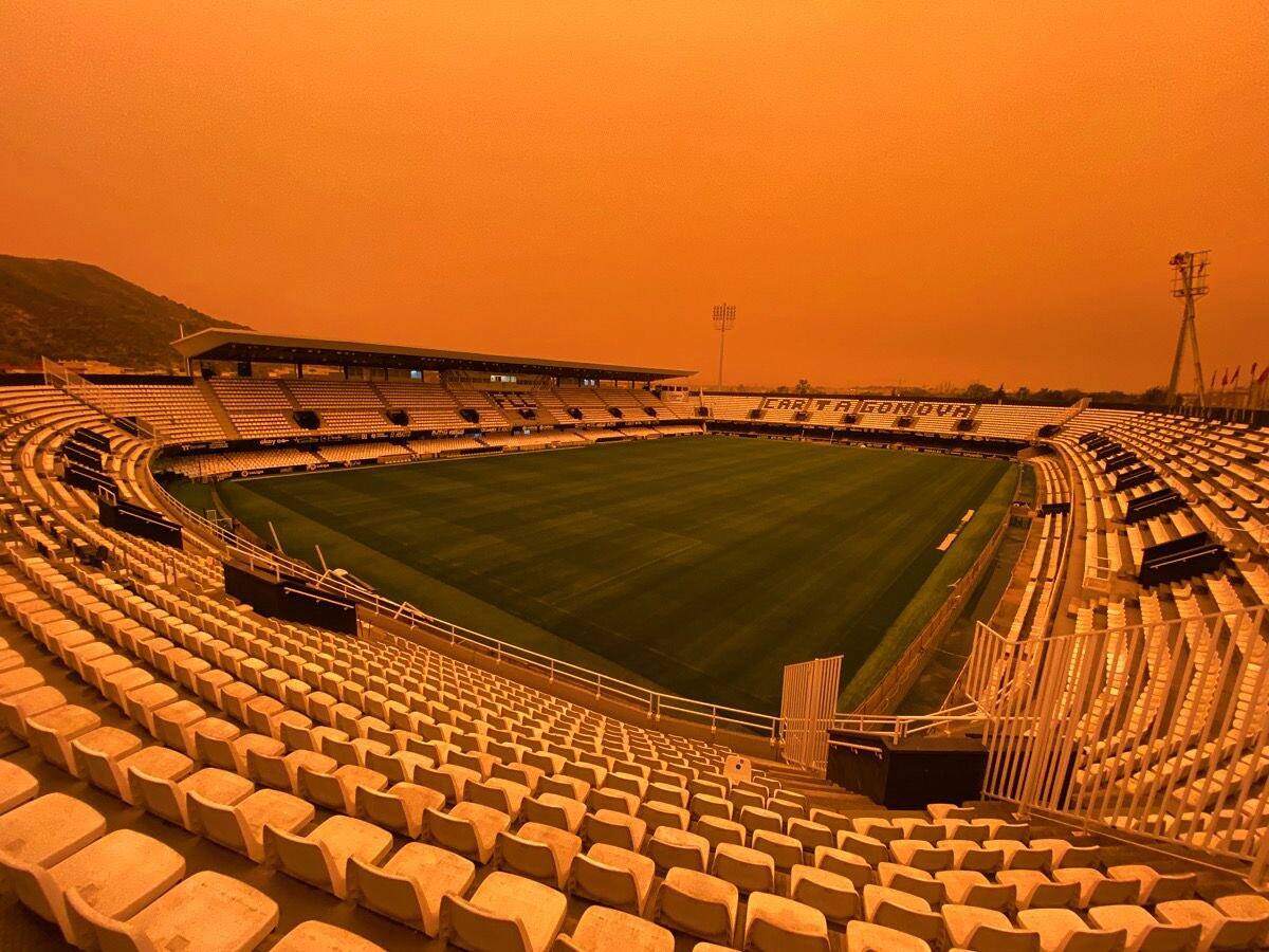 La borrasca Celia obliga a aplazar los trabajos de retirada de los focos del Cartagonova