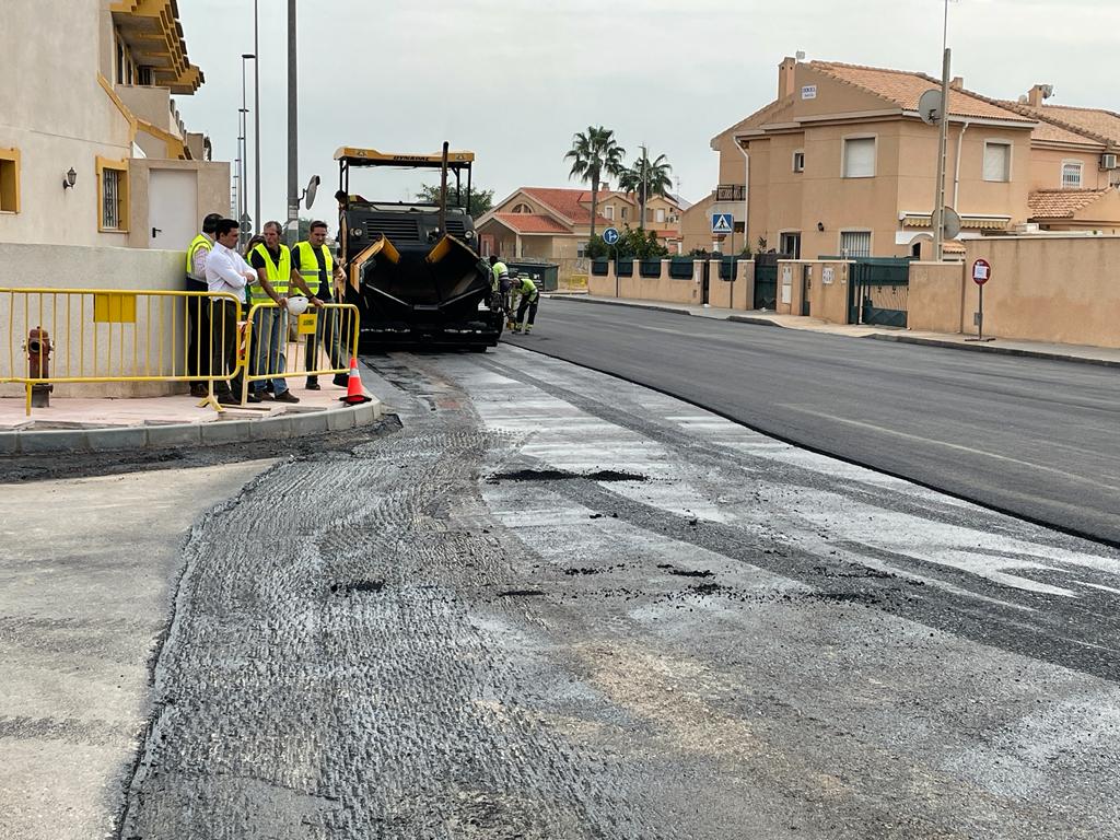 Obras carril bici en San Javier