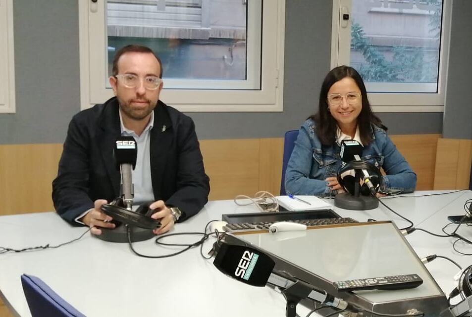 Xavi Palau, del PP i Jordina Freixanet d&#039;ERC a la tertúlia de regidors de l&#039;Aquí Lleida de Ràdio Lleida-SER Catalunya d&#039;aquest dilluns 17 de novembre.